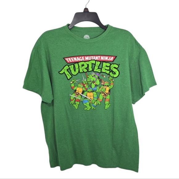 {Nickelodeon} Men's TMNT Green Tshirt - Size Large - Picture 1 of 9